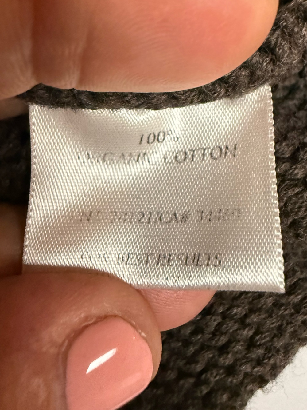 Eileen Fisher Brown Taupe Organic Cotton Knit Zip Vest Small - Picture 8 of 8